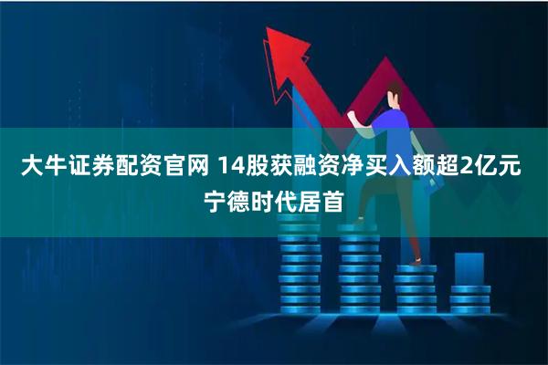 大牛证券配资官网 14股获融资净买入额超2亿元 宁德时代居首